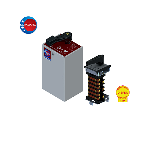 Chave Elétrica Lombard Trifásica Simples Modelo 7 220/380V 1 - Disfer