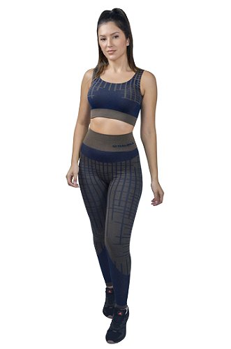 Cropped Academia Fitness Sem Costura (Cropped Desert) - Halifax Fit