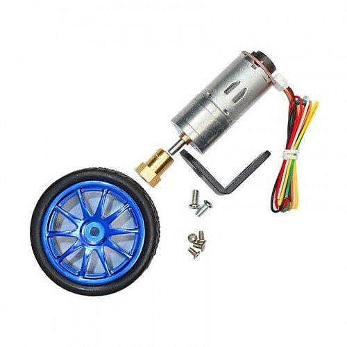 Motor DC 6V 280RPM com Encoder e Roda