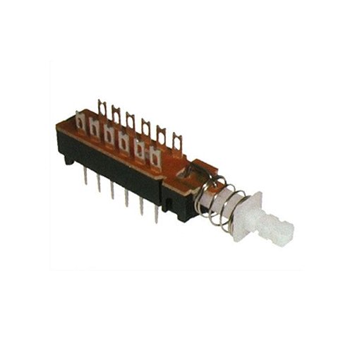 Chave Tecla KZJ-2x2 com Trava 6 Terminais | Baú da Eletrônica