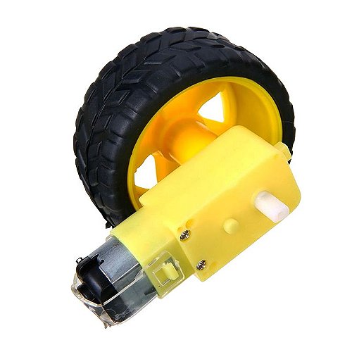 Kit motor DC + roda para Robô