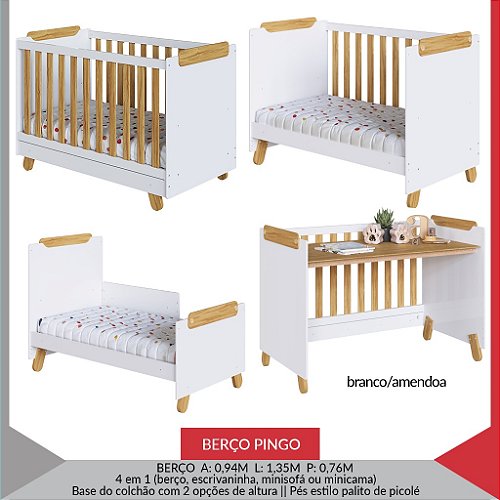 BERCO PINGO — BRANCO BRILHO/AMENDOA