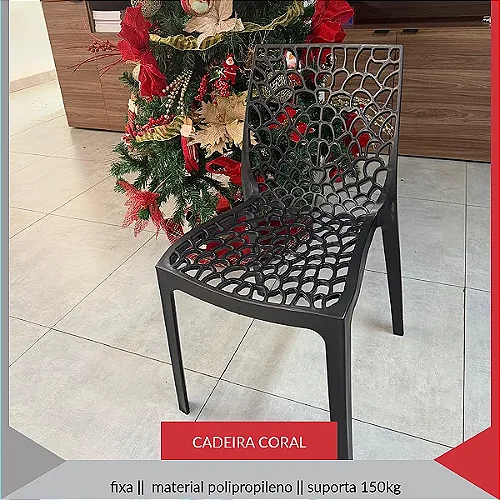 CADEIRA CORAL — PRETO