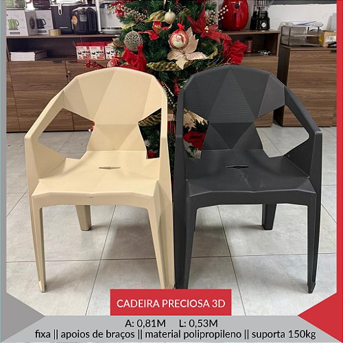 CADEIRA PRECIOSA 3D — NUDE