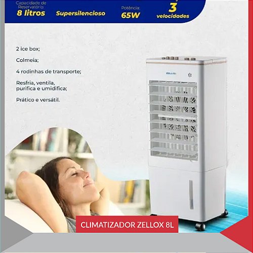 CLIMATIZADOR ZELLOX ZLX-8 8LTS — imagem 3