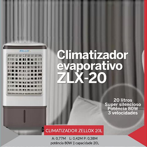 CLIMATIZADOR ZELLOX ZLX-20 20LTS — imagem 3