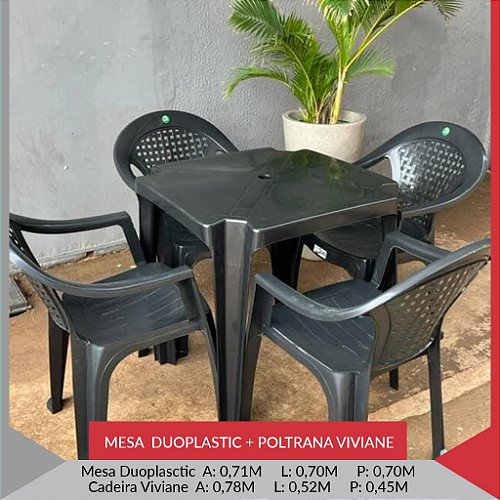 POLTRONA VIVIANE PRETA — PRETO