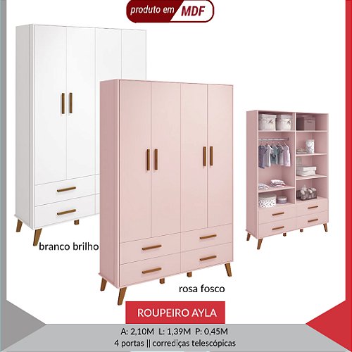 ROUPEIRO RETRO AYLA —  BRANCO FOSCO