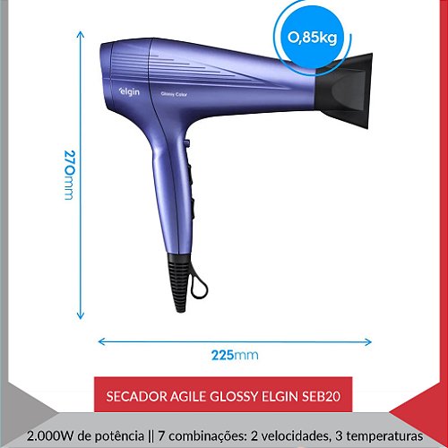 SECADOR AGILE GLOSSY ELGIN SEB20 — imagem 3