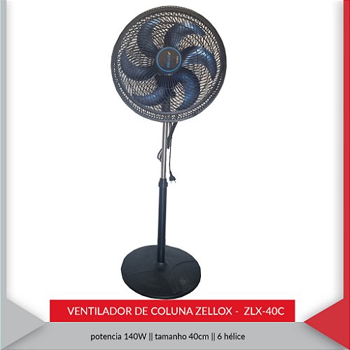 VENTILADOR COLUNA 40CM ZLX-40C — imagem 3