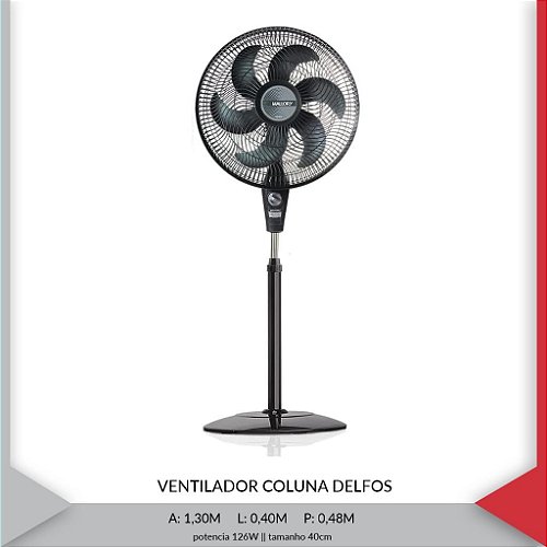 VENTILADOR COLUNA EOLO 40CM