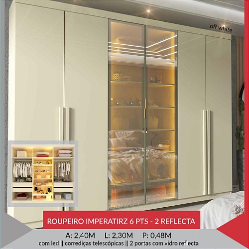 ROUPEIRO IMPERATRIZ 2 REFLECT — OFF WHITE