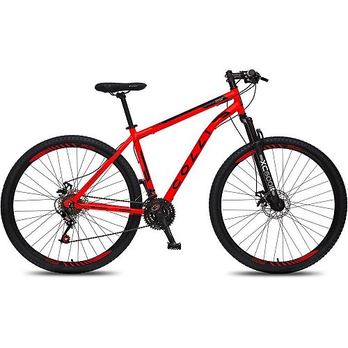 Bicicleta Aro 29 Athena Preto Fosco/Amarelo Neon - TK Shopping – A