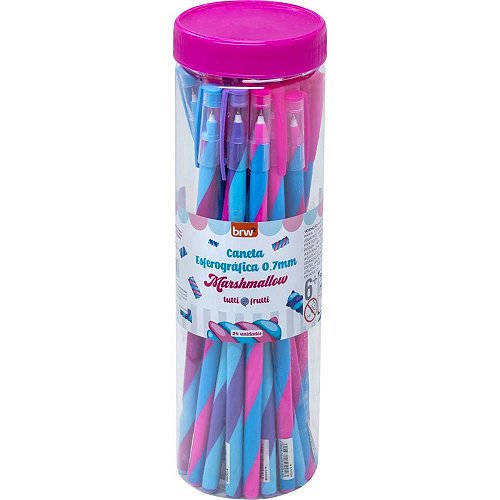 Caneta Esferográfica Two Go 0,7mm Ponta Dupla Azul/Vermelha 24
