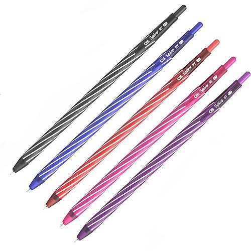 Caneta CIS Spiro Azul 0.7mm com Ponta Agulha Caixa c/ 12 - TK