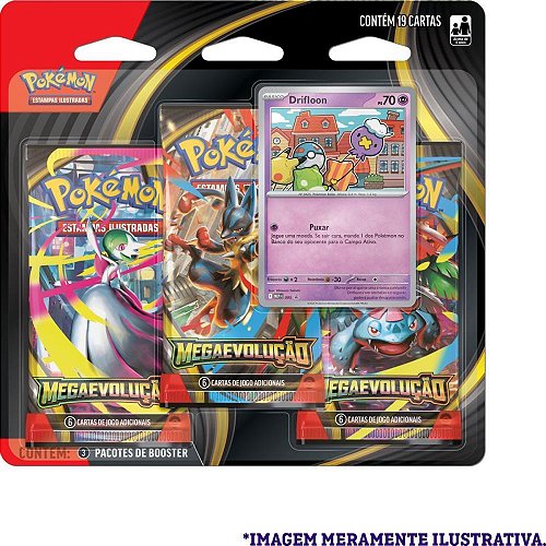 Jogo de Cartas Pokémon EV08 Fagulhas Impetuosas Blister com 3 - TK