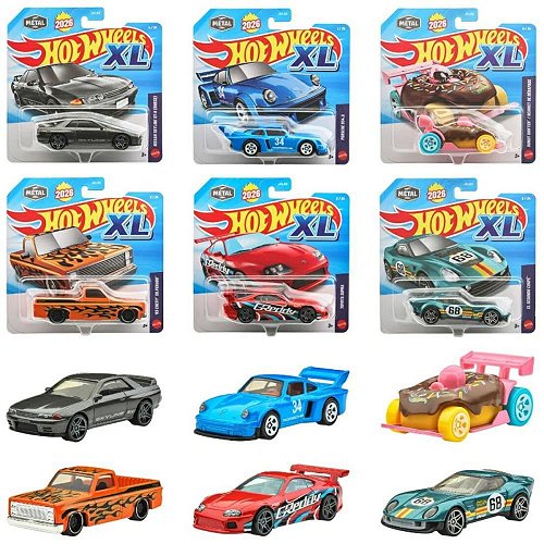 Hot Wheels Die-Cast Pack com 10 Carrinhos - Detalhes Realistas