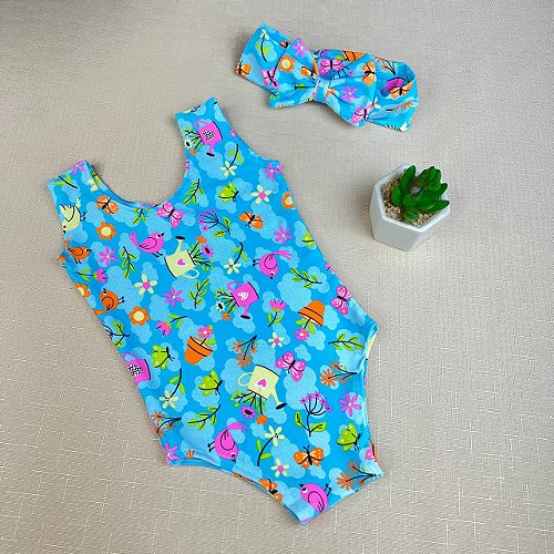 Vestido Princesa Belli Gaia Jardim Encantado Azul Bebe - Roupa  Infantil