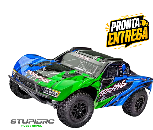 TRAXXAS MINI SLASH 4X4 1/16 BL-2S - StupidRC Hobby Brasil
