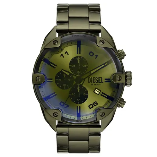 Relógio DIESEL Cronógrafo Cliffhanger Masculino Dourado Quadrado