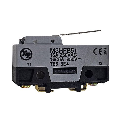 Micro Switch 16A 250V Alavanca Rígida Com Roldana M3P KP - Mercado