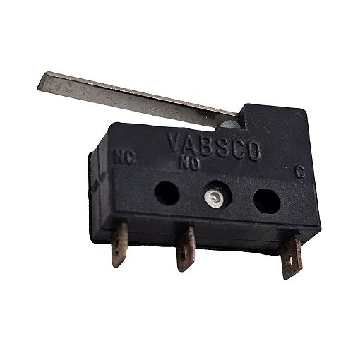 Chave Micro Switch 5A 125/250Vac 3 terminais Preta Vabsco