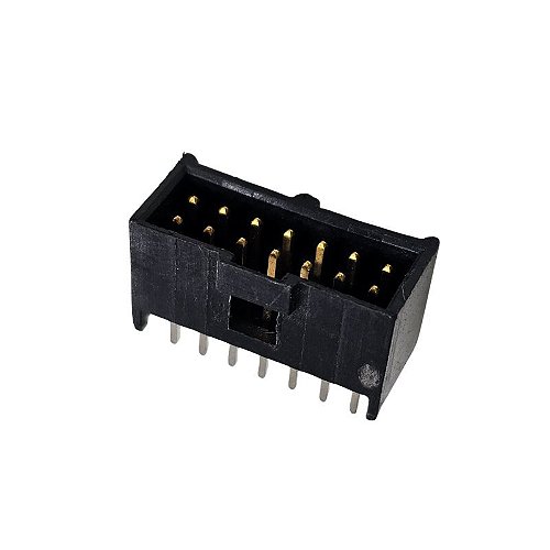 Conector Header 8 Pinos Macho Cinza 180º - Mercado Comp