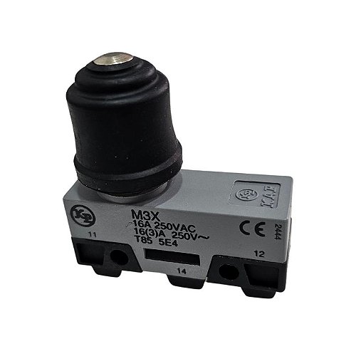 Micro Switch Com Alavanca Rígida e Roldana 16A 250Vac M3J Kp