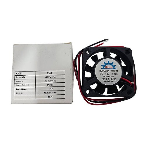 Cooler 60x60x20MM 12V Volts 0.2 Amperes 2 Fios ZX-6020HS - Mercado