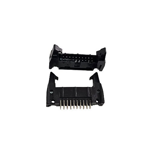 Conector Header 20 Pinos Macho 90º - Mercado Comp - Componentes