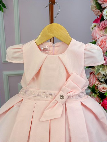 Vestido Miss Sweet Bebe Branco Rendado - Roupa Infantil