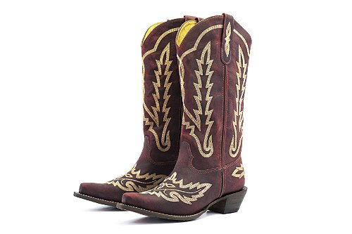 Bota Feminina Goyazes Dallas Pinhao - Dallas Pinhao - Couro BF