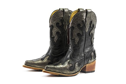 Bota Feminina Goyazes Dallas Marinho - Dallas Marinho - Couro BF