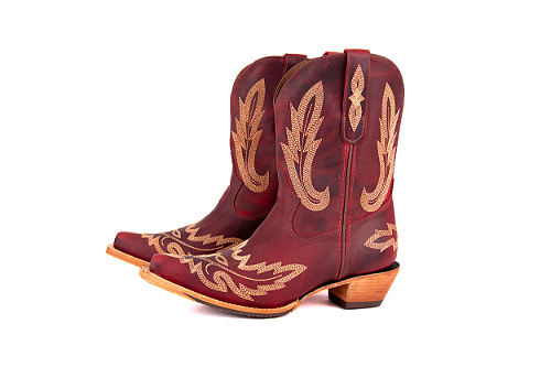 Bota Feminina Goyazes Solado em Couro Bico Fino Cor: Dallas Pinhão/ Dallas Pinhão Cabo Médio/ Baixo 246803-CC
