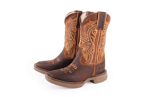 Bota Feminina Durango Solado Jump Diamond/ Bico Quadrado/ Cor Red Dog Terra 3010