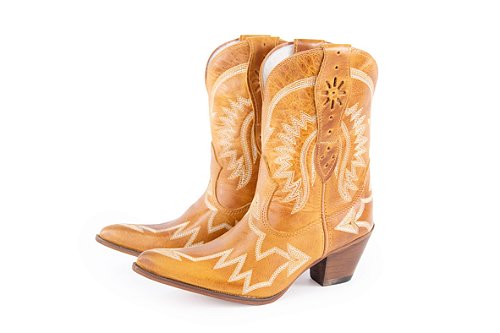 Bota Feminina Durango Cano Médio/Baixo/ Bico Fino/ Solado Couro/ Cor Indiana Canela