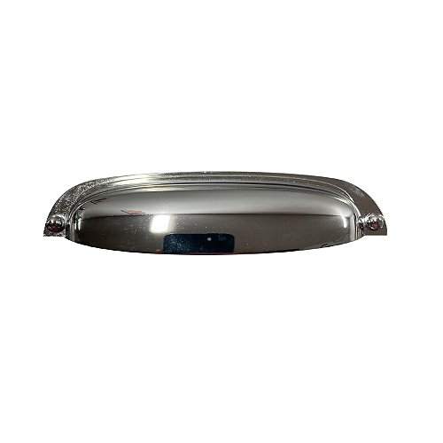 Puxador Concha Stillo 128mm Cobre Velho em Zamac para Móveis - Ipê