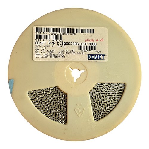 Capacitor Cerâmico Smd 1206 3,3PF/100V 10% Kit com 100 - Power
