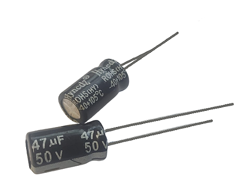 2 Condensatori Nichicon 47uF 450V 105&deg;C &ndash; 16x25mm / 18x25mm Per Elettronica