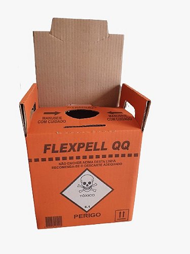 Caixa Coletora Laranja 3L para Material Químico - Flexpell