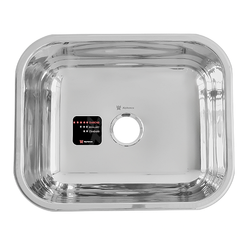 Tanque 500x400x220 27 lts. Aço Inox 304 - Alphanox