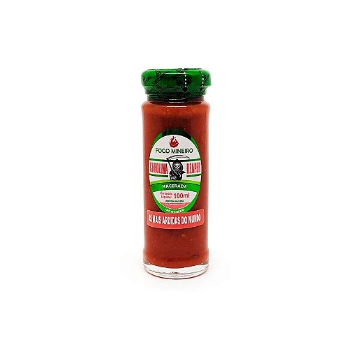 Molho de Pimenta Carolina Reaper - Fogo Mineiro - 100ml - Armazém