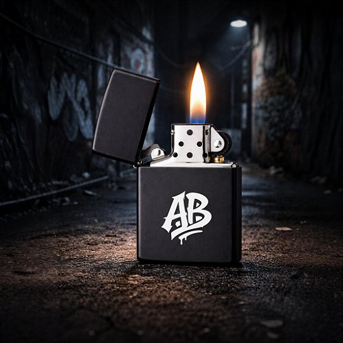 Isqueiro AB – Personalizado (Preto)