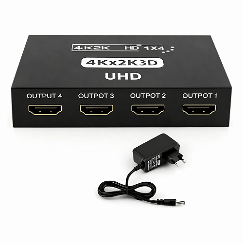 Divisor Splitter HDMI 1x4 2.0 4k Ultra-HD 6gbps Ativo Conex