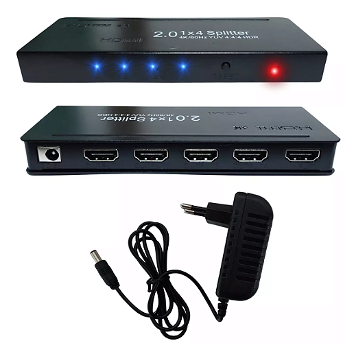Splitter 1x8 Hdmi Divisor Distribuidor 2.0 4k 60 Hz Ultra