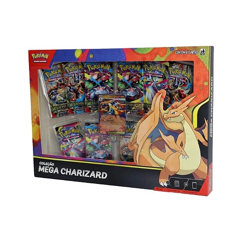 Pokémon TCG Box Coleção Mega Venusaur ex ME02 61 Cartas Copag