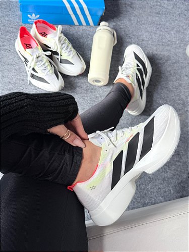 Adidas Adizero Pro 4 Branco Lista Lateral Preta - Hoostshop