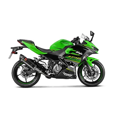 Ponteira Akrapovic em carbono para Kawasaki Ninja 400 ZX-4R (2023