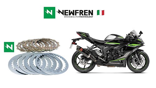 Kit Embreagem (Discos e Separadores) Newfren Kawasaki ZX6-R Ninja