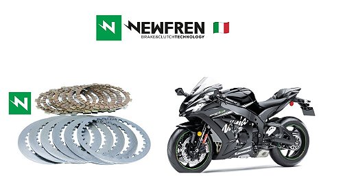 Conjunto de Discos de Embreagem Newfren Kawasaki ZX-10 - Modena